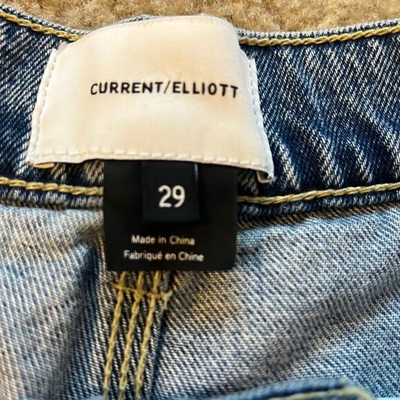 Current/Elliot The Goldmine Dream Water High Rise Light Wash Shorts - Picture 10 of 10